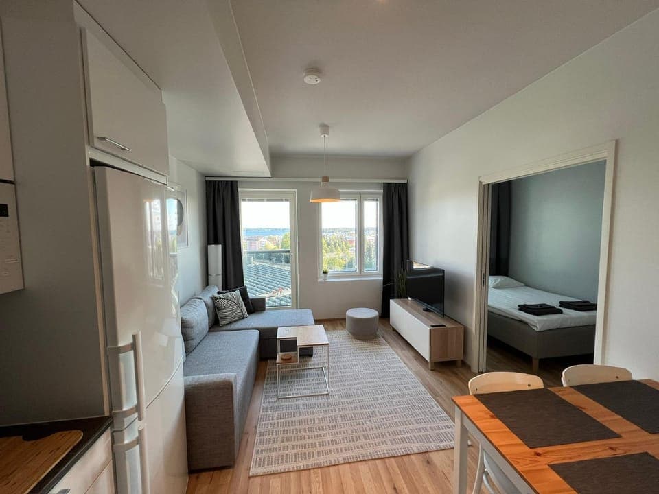 Bed, TV and multimedia, Living room, Photo of the whole room, Seating area, Evening entertainment, Bedroom