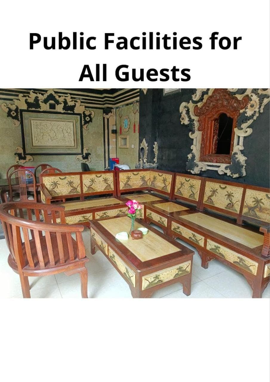 Seating area, Area and facilities