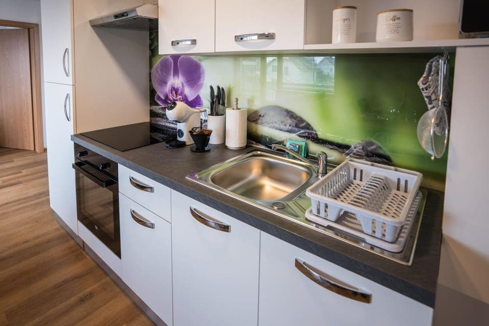 Coffee/tea facilities, Kitchen or kitchenette, minibar, stove