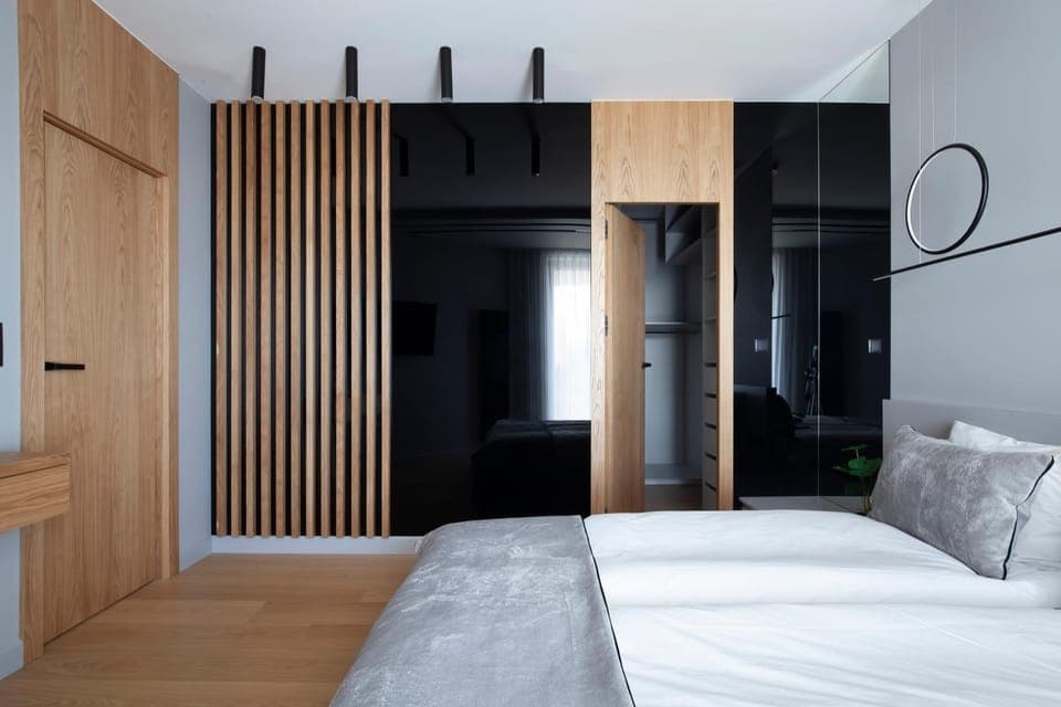 Bed, Photo of the whole room, Bedroom, wardrobe