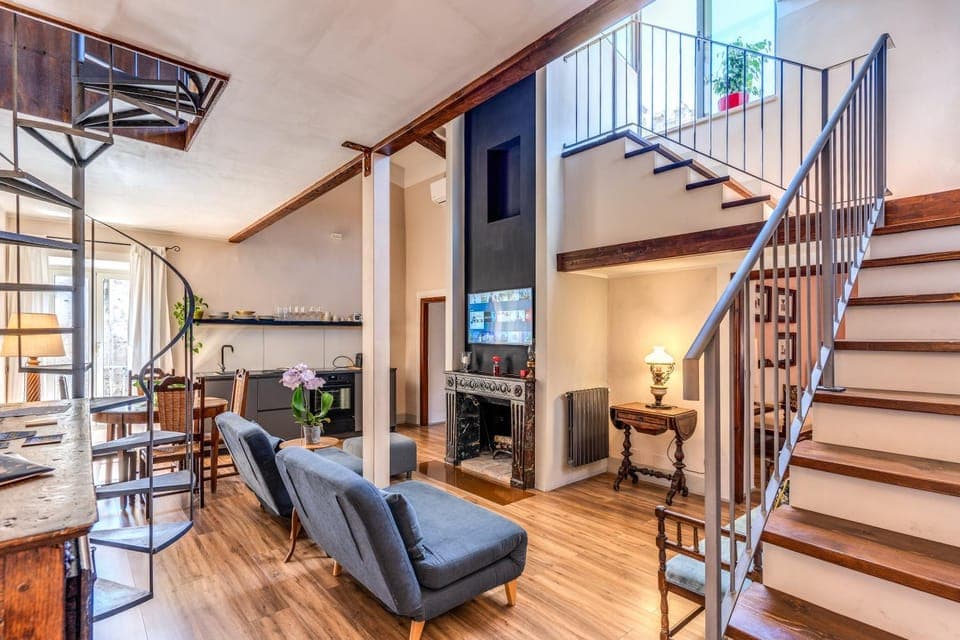 Living room, Seating area, flat iron