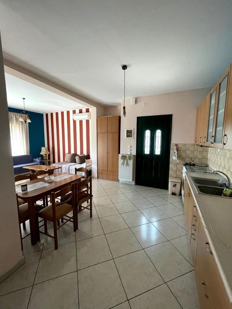 Living room, kitchen