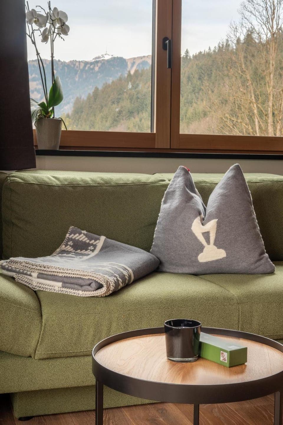 Natural landscape, Living room, Seating area, Mountain view