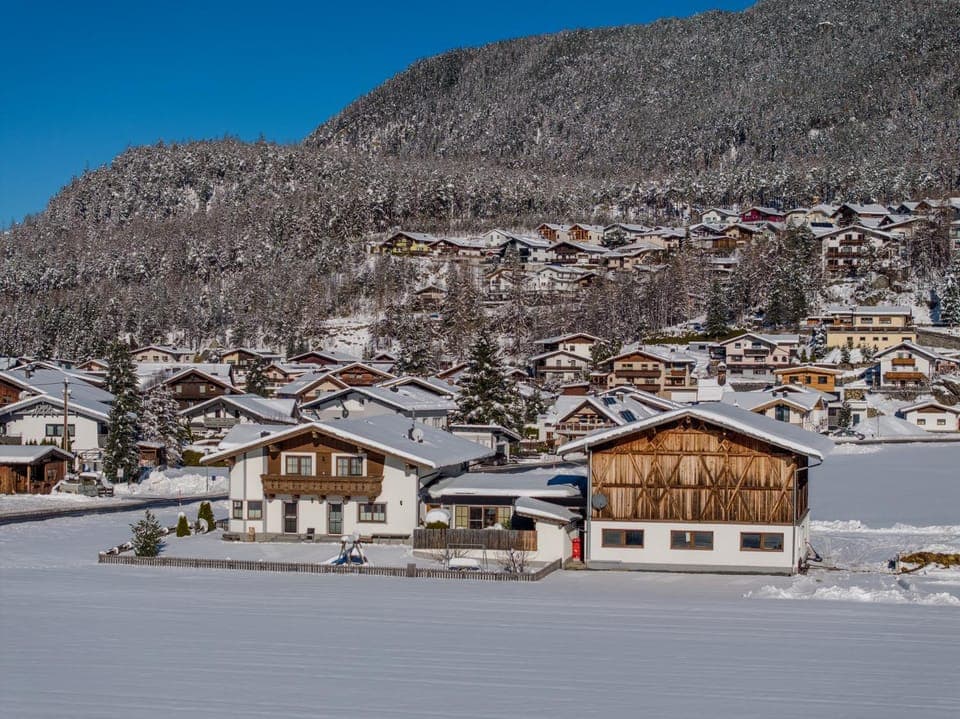 Property building, Winter, Mountain view