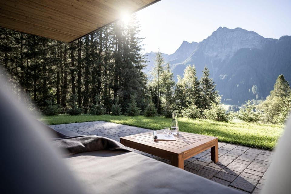 Natural landscape, Garden, Seating area, Mountain view
