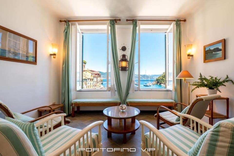 Natural landscape, View (from property/room), Living room, Seating area, Sea view