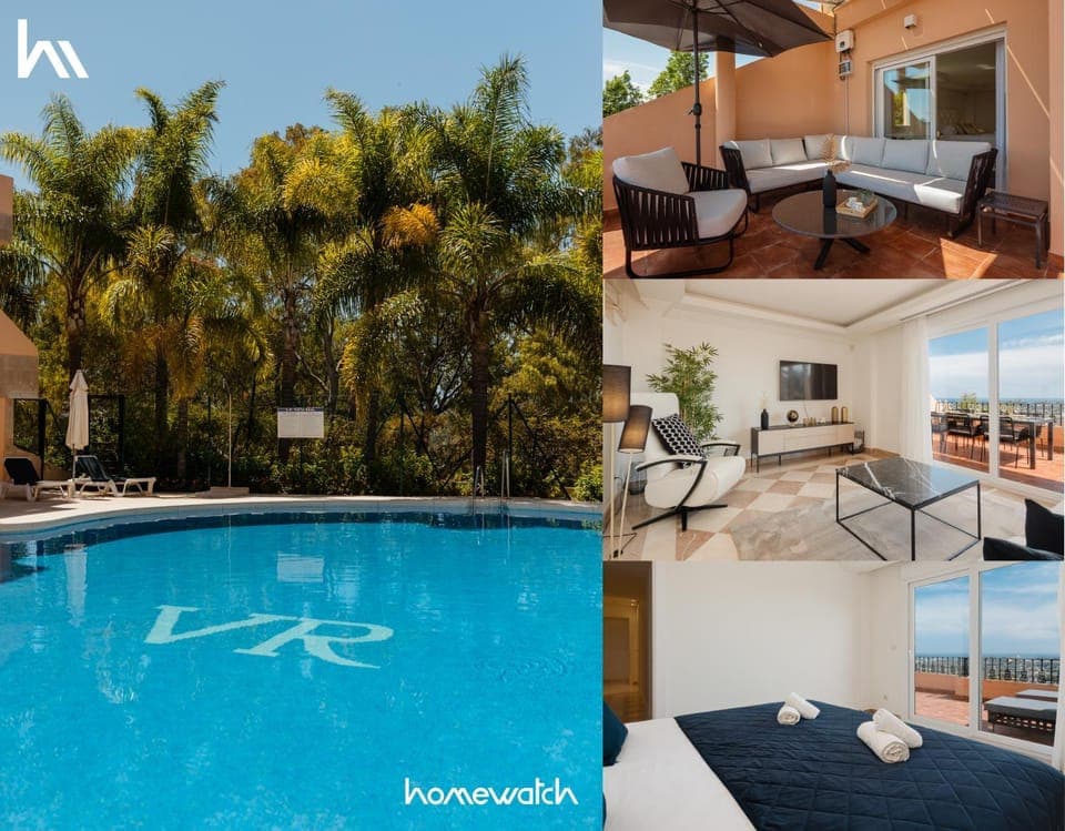 Property building, Patio, Communal lounge/ TV room, Day, Living room, Seating area, Dining area, Swimming pool