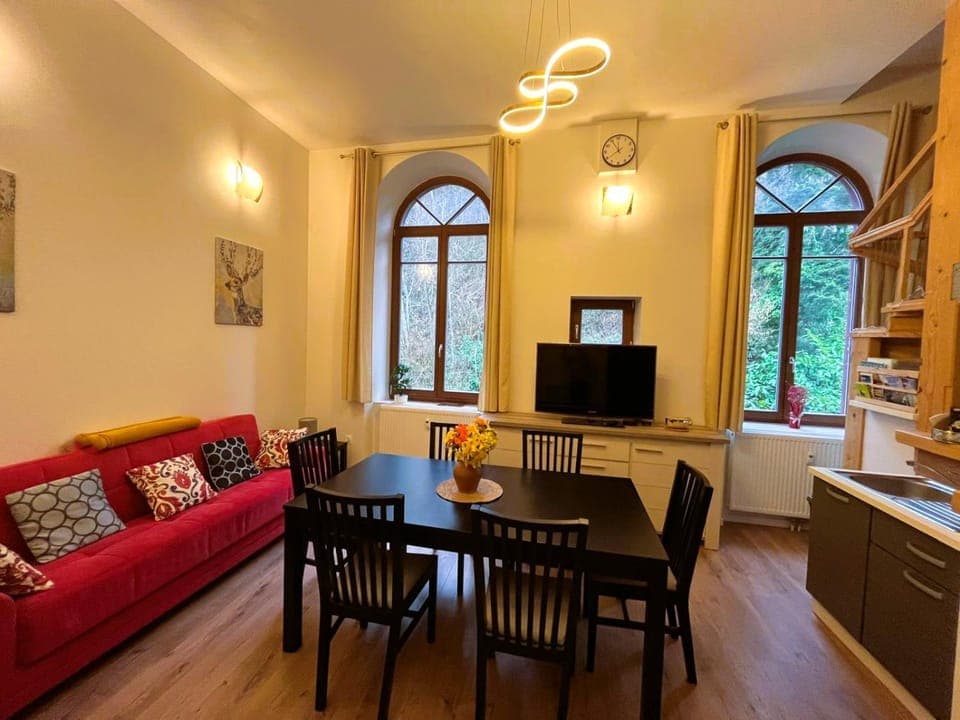 TV and multimedia, Living room, Dining area, Garden view, heating, internet