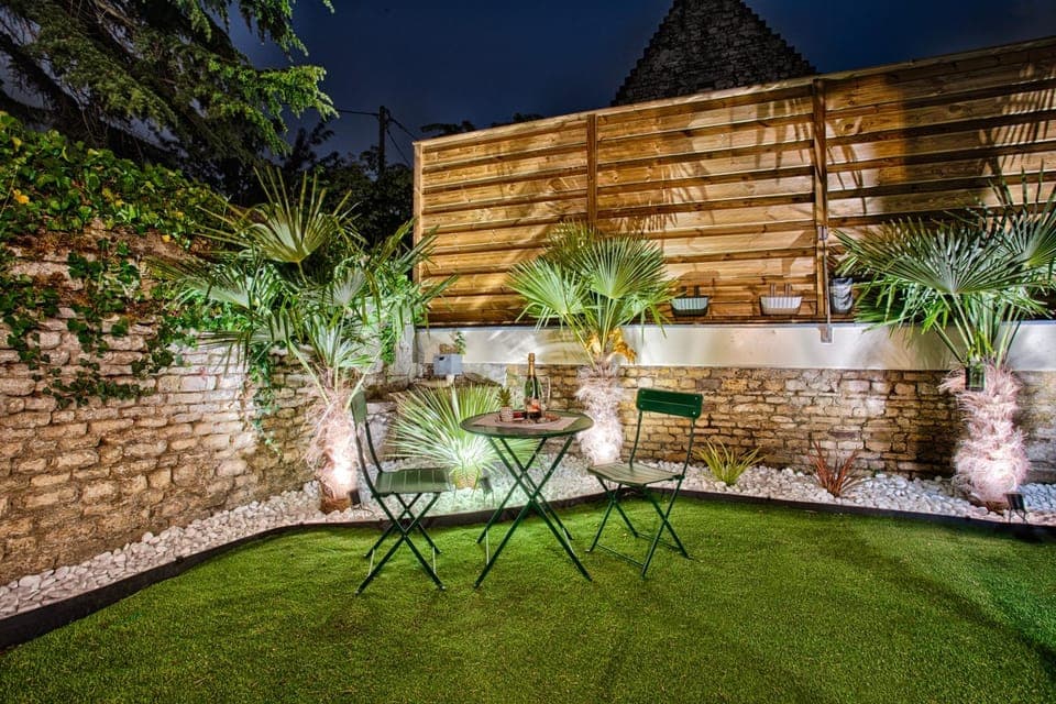 Night, Garden, Garden view