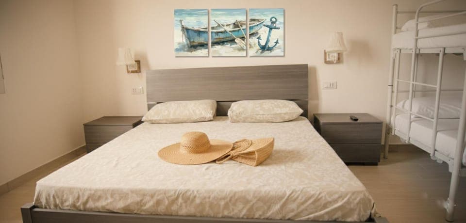 Bed, Bedroom, bunk bed, air conditioner, air conditioner