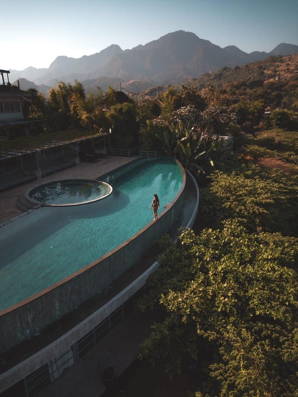 Day, Natural landscape, Mountain view, Pool view, Swimming pool