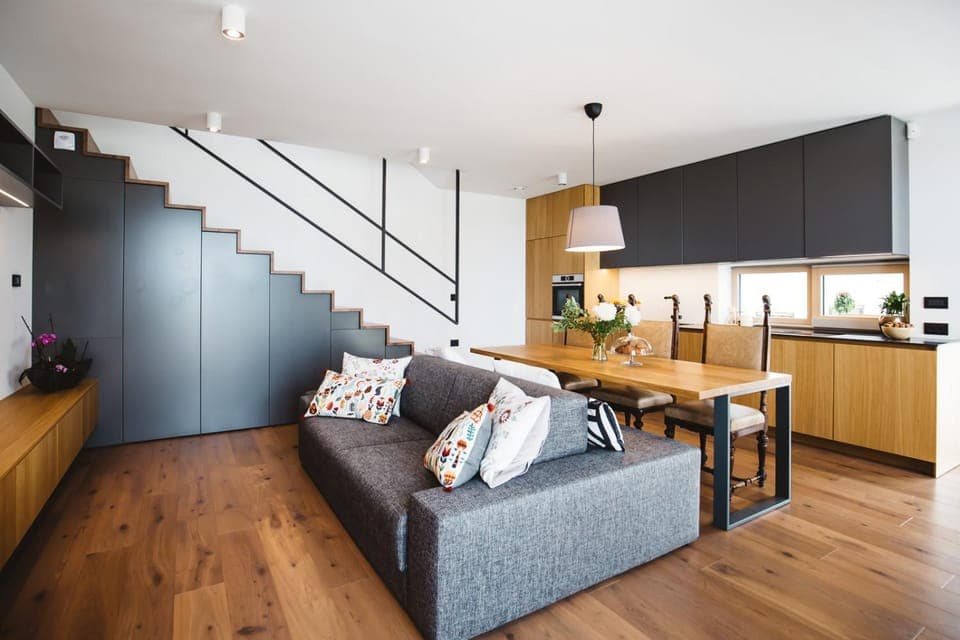 Living room, Seating area, Dining area, kitchen