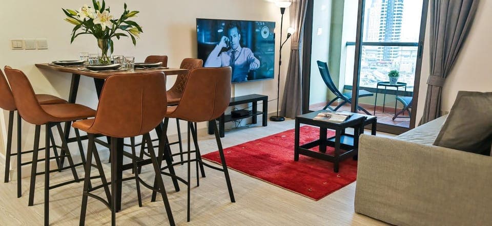 Living room, Seating area, Dining area