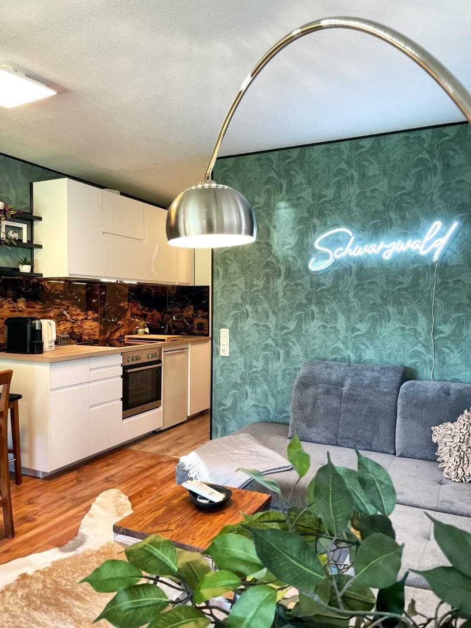 Kitchen or kitchenette, Living room, Decorative detail