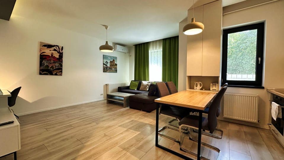 Living room, Seating area, Dining area