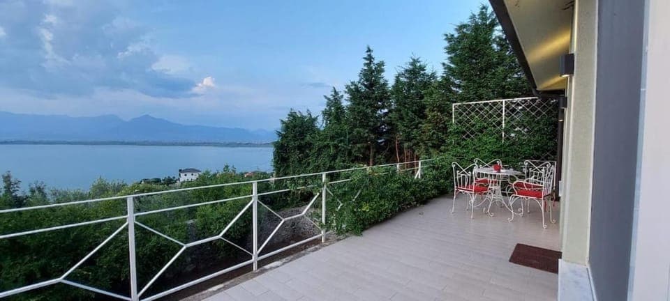 Patio, Natural landscape, Lake view