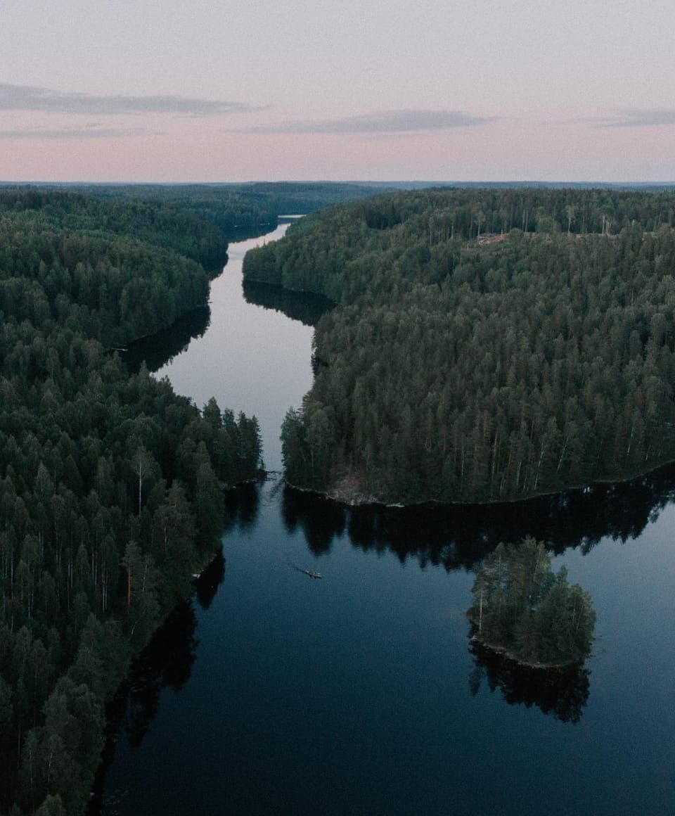 Natural landscape, Bird's eye view