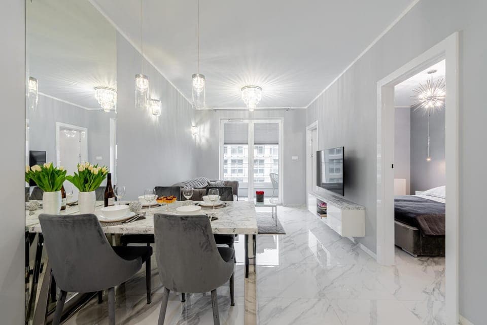 TV and multimedia, Kitchen or kitchenette, Seating area, Dining area, Bedroom