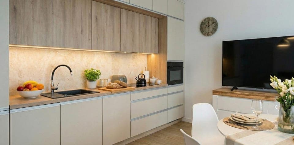 dishwasher, microwave, oven, stove, kitchen