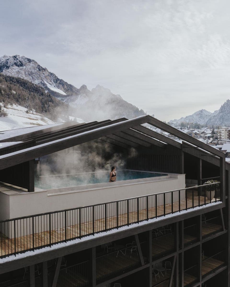 Winter, Pool view, Swimming pool