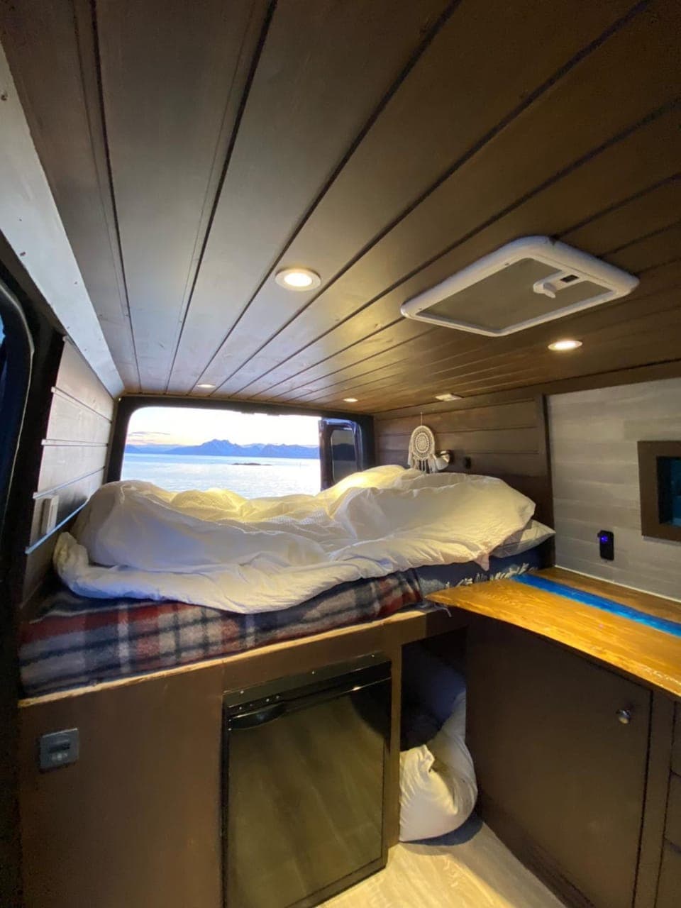 Campervan in the Lofoten Islands Campground/ 
RV Resort in Lofoten