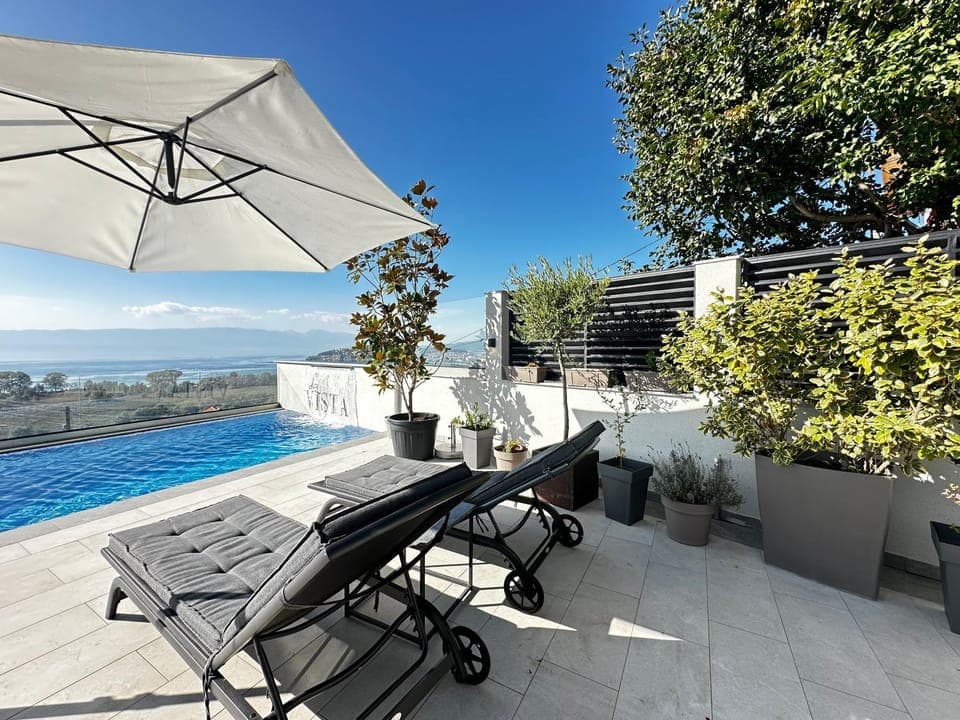 Patio, View (from property/room), Balcony/Terrace, Pool view, Swimming pool