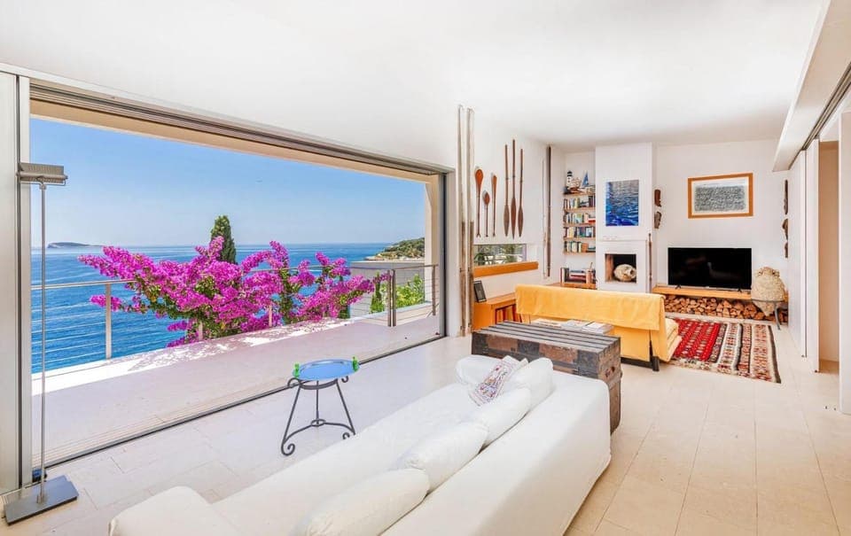 Living room, Seating area, Sea view, Swimming pool