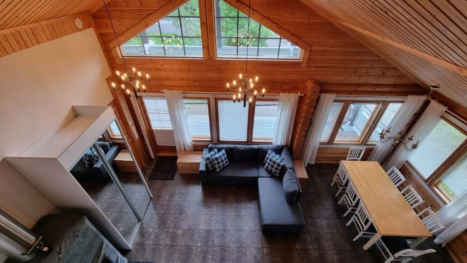 Living room, Seating area, Dining area