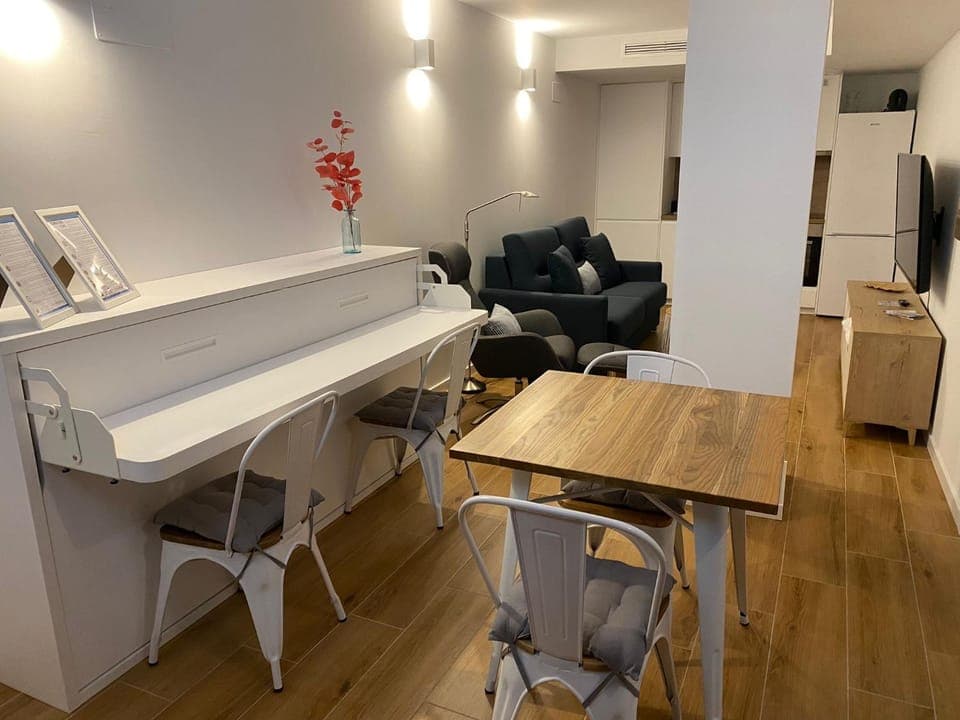 Living room, Seating area, Dining area