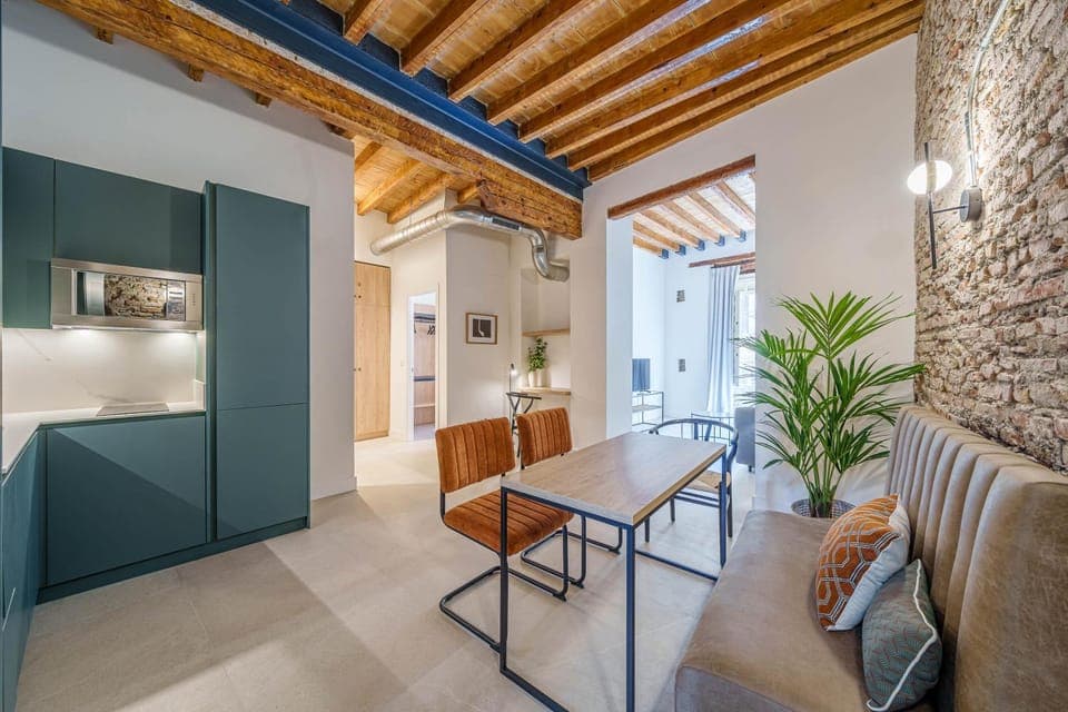 Kitchen or kitchenette, Living room