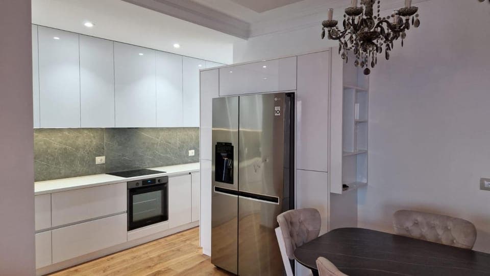 Kitchen or kitchenette, Dining area, dishwasher, minibar, pet friendly, stove