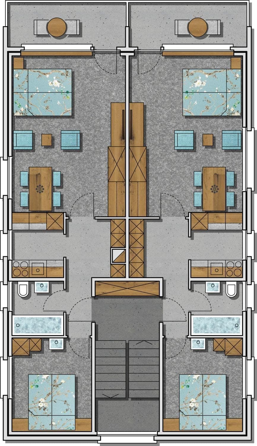 Photo of the whole room, Floor plan