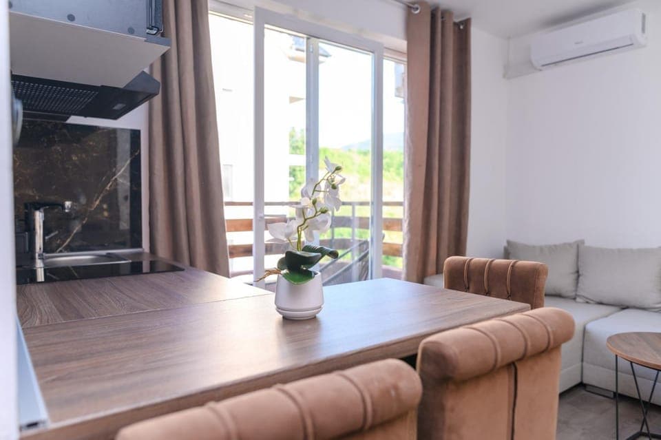 Living room, Seating area, Dining area, air conditioner