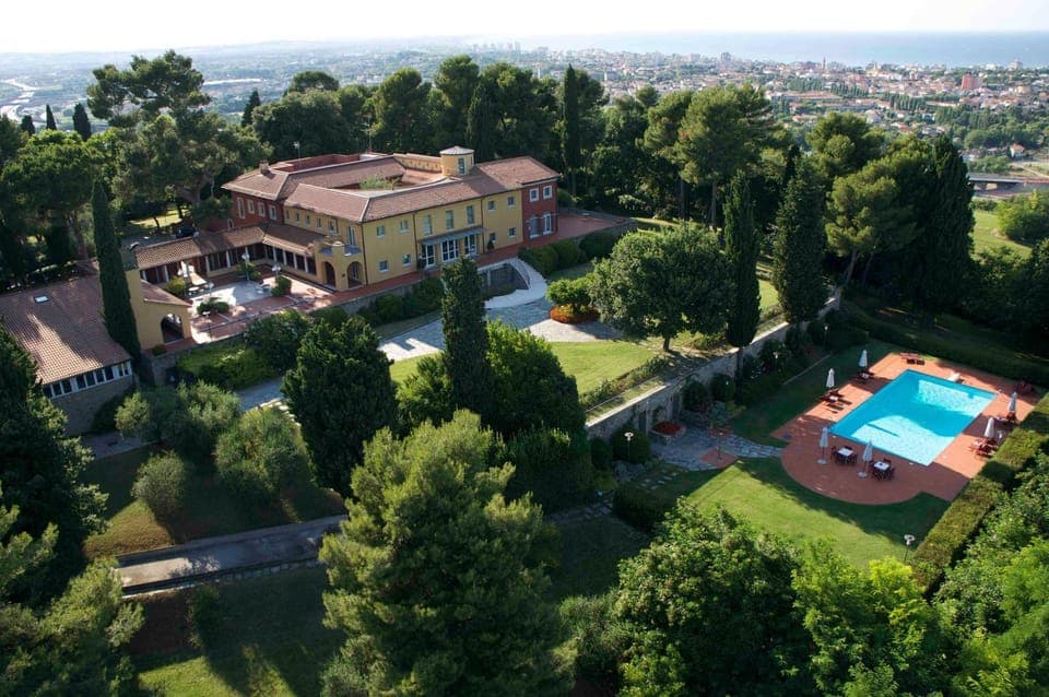 Property building, Day, Bird's eye view, Swimming pool