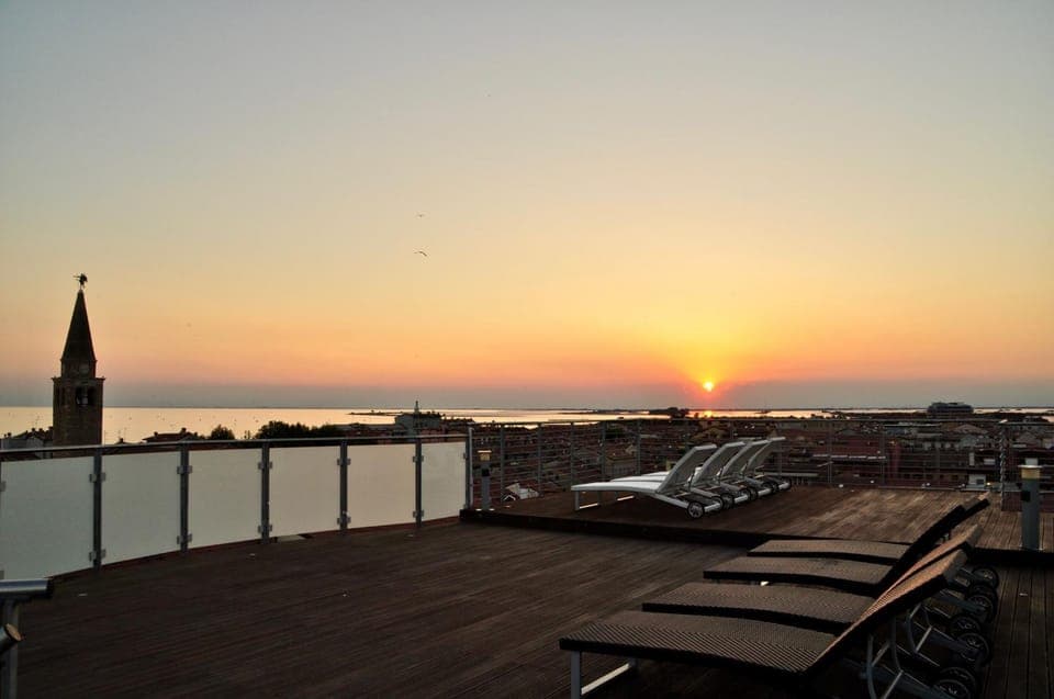 Day, Bird's eye view, Summer, Solarium, Balcony/Terrace, Landmark view, Sea view, Sunset