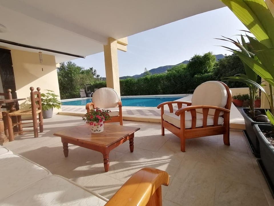 Patio, Pool view