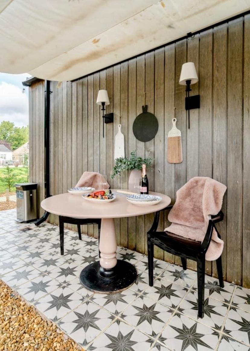 Patio, Seating area, Dining area