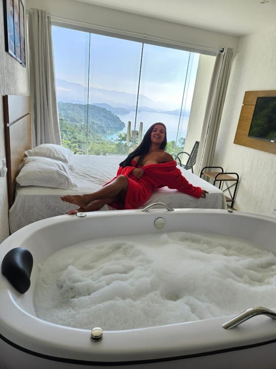 Hot Tub, View (from property/room), Mountain view, Sea view