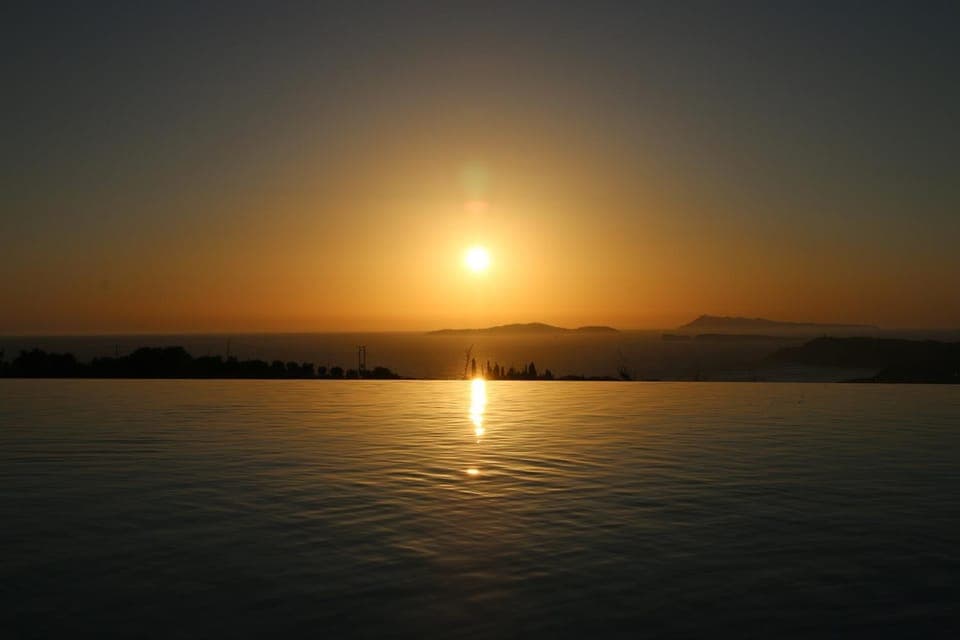 View (from property/room), Sea view, Swimming pool, Sunset