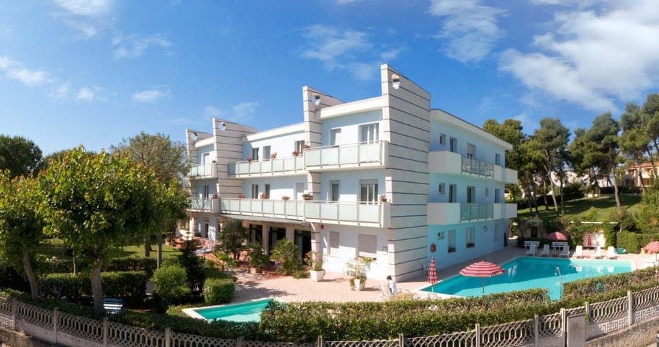 Property building, Facade/entrance, Pool view