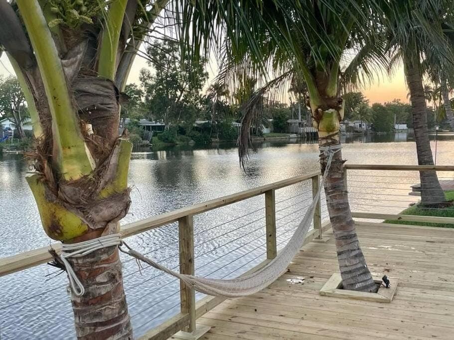 Fishing, Garden, Lake view