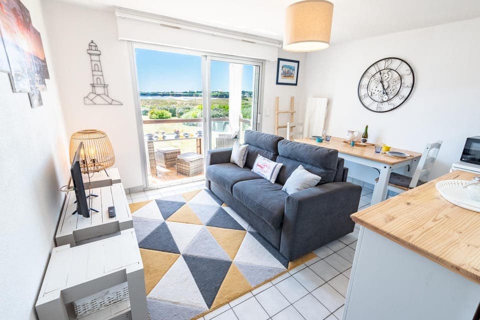 Balcony/Terrace, Living room, Seating area, Garden view, Sea view