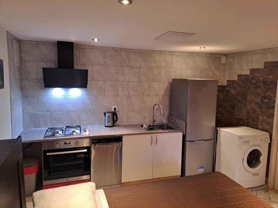 Coffee/tea facilities, Kitchen or kitchenette, dishwasher, oven, toaster, washing machine