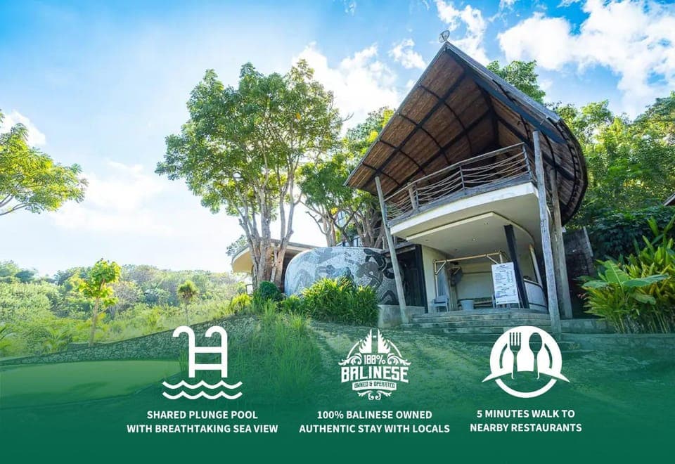 Property building, Garden, Text overlay