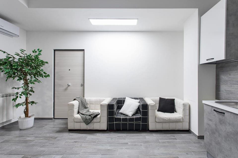 Living room, Seating area, air conditioner