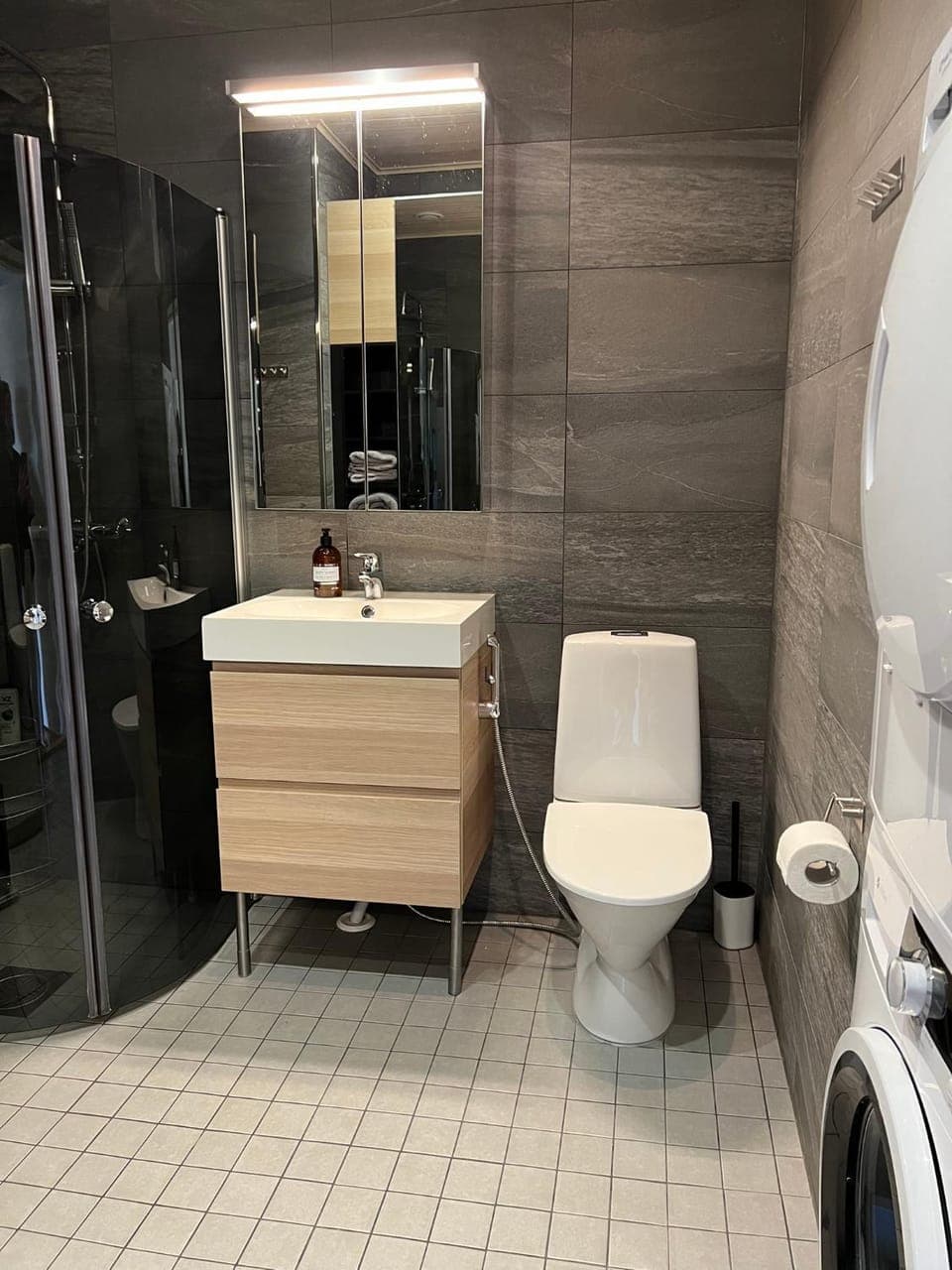 Sauna, Bathroom, hair dryier, laundry, washing machine, dryer
