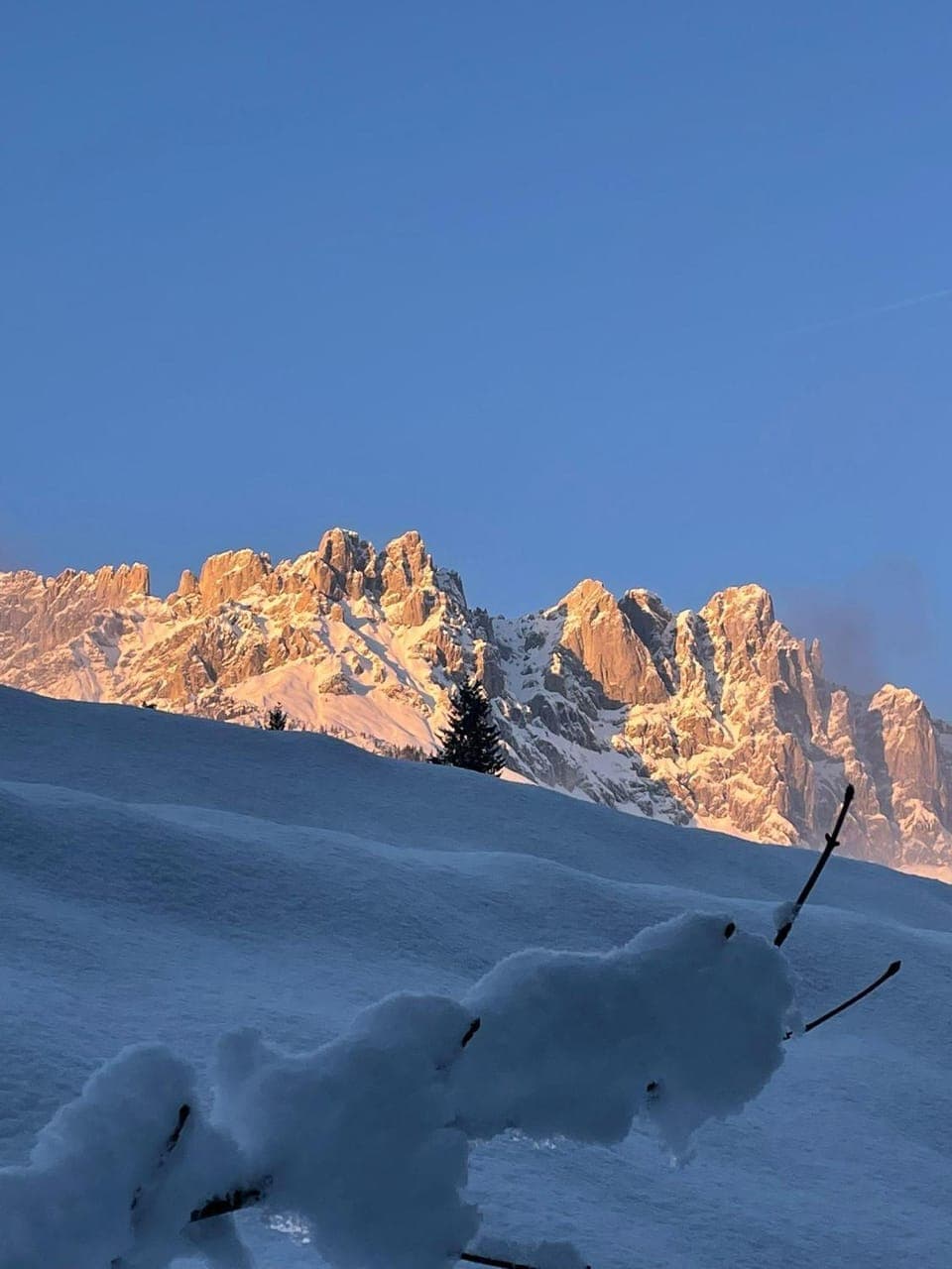 Day, Natural landscape, Winter, Mountain view