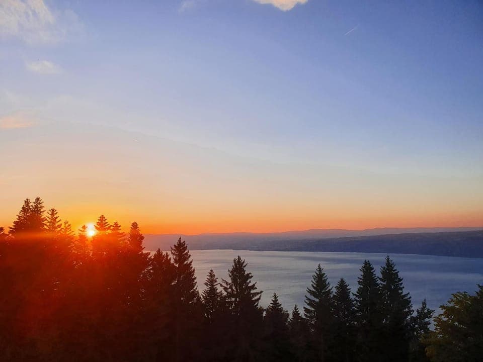 Balcony/Terrace, Lake view, Sunset
