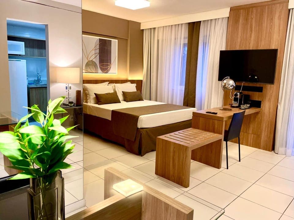 Bed, TV and multimedia, Kitchen or kitchenette, Living room, Photo of the whole room, Seating area, Dining area, Bedroom, Area and facilities, hair dresser
