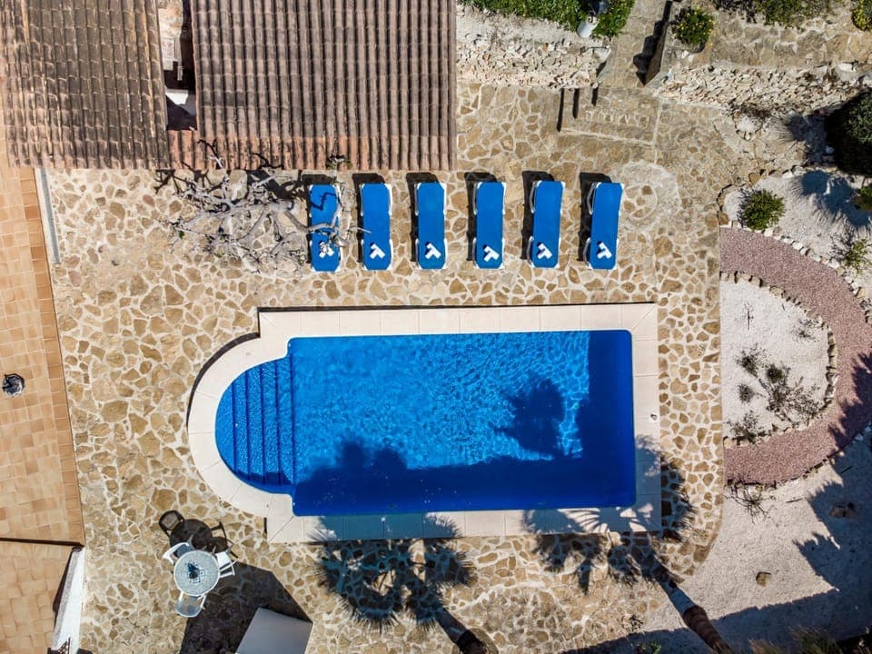 Bird's eye view, Swimming pool, sunbed